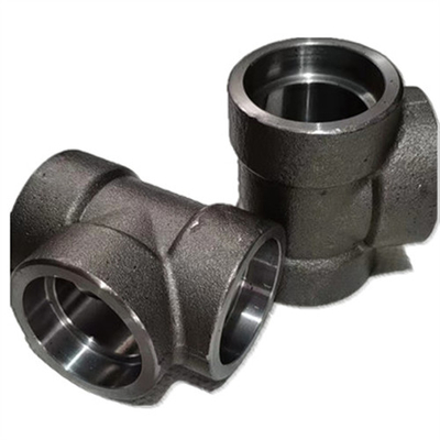 Asme 16,11 Kohlenstoffstahl-geschmiedete Fittings-Sockel-Schweißungs-T-Stücke 3000lbs A105