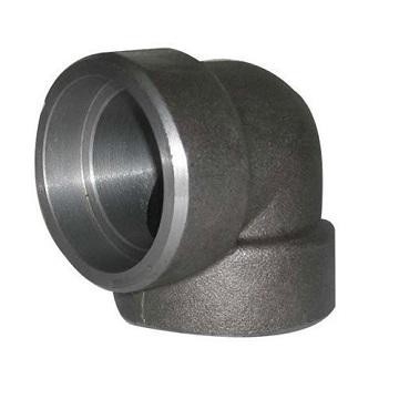 ANSI B16.11 schmiedete Kohlenstoffstahl-Fitting 45 Grad der 90 Grad-Sockel-Schweißungs-Ellbogen