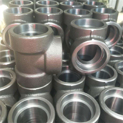 Asme 16,11 Kohlenstoffstahl-geschmiedete Fittings-Sockel-Schweißungs-T-Stücke 3000lbs A105